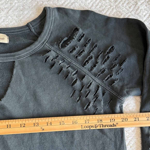 Vintage Havana Distressed
Sweatshirt Gray Sz S - Picture 3 of 5